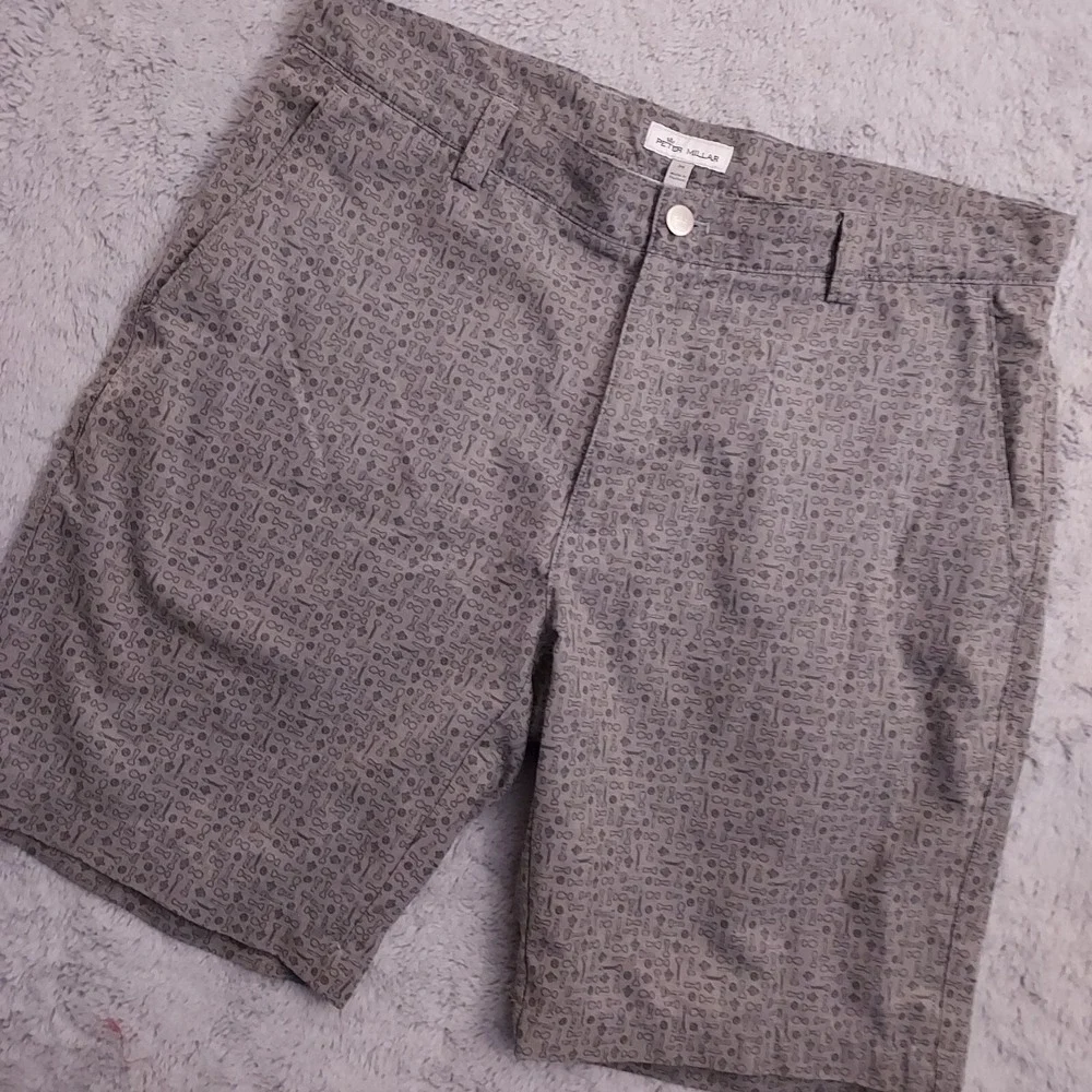 Peter Millar Shorts Mens 34 Shackelford Bottle Opener Novelty Print Performance